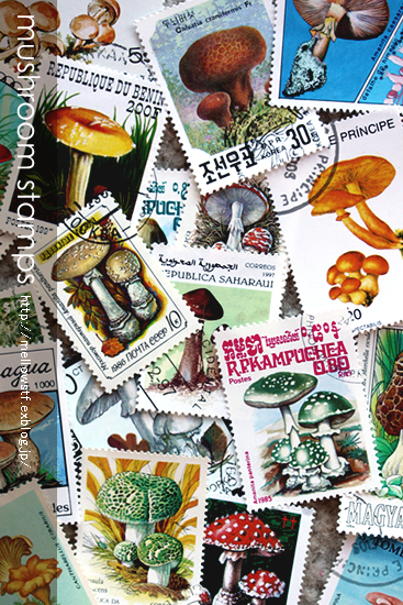 きのこの切手、いろいろ。 | p.397 | MELLEOW STUFF DESIGN | メロウスタフ | sumiko taniuchi | フォトグラファー | 写真撮影 | フラワーアレンジ | 東京都目黒区